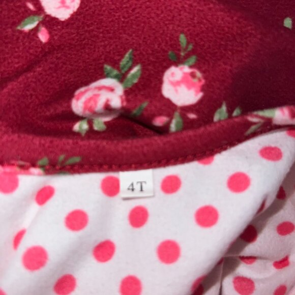 Jane + Jo Floral Polka Dot Ruffled Long Sleeve Dress - Picture 3 of 3